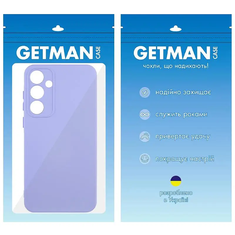 Чохол TPU GETMAN Liquid Silk Full Camera для Samsung Galaxy S23 FE Бузковий / Dasheen - фото 5