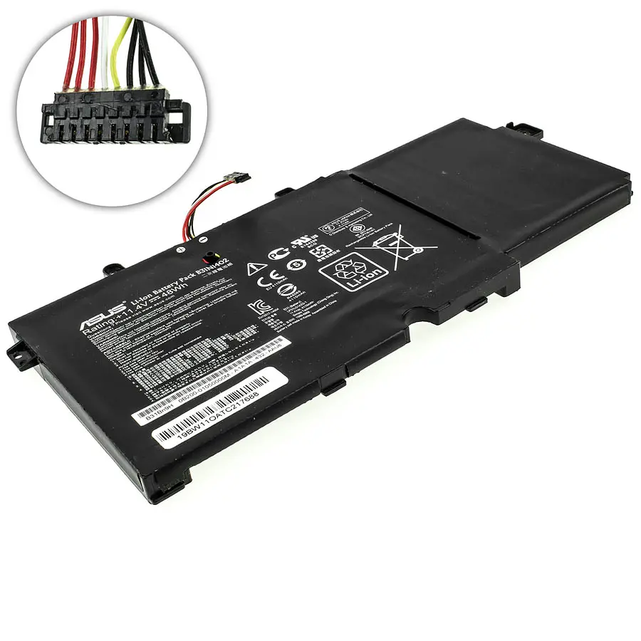 Акумулятор для ноутбука Asus B31N1402 (Q551, Q551N, N591L, N592UB series) 11.4V 4110 mAh 48Wh Black (0B200-01050000) - фото 2