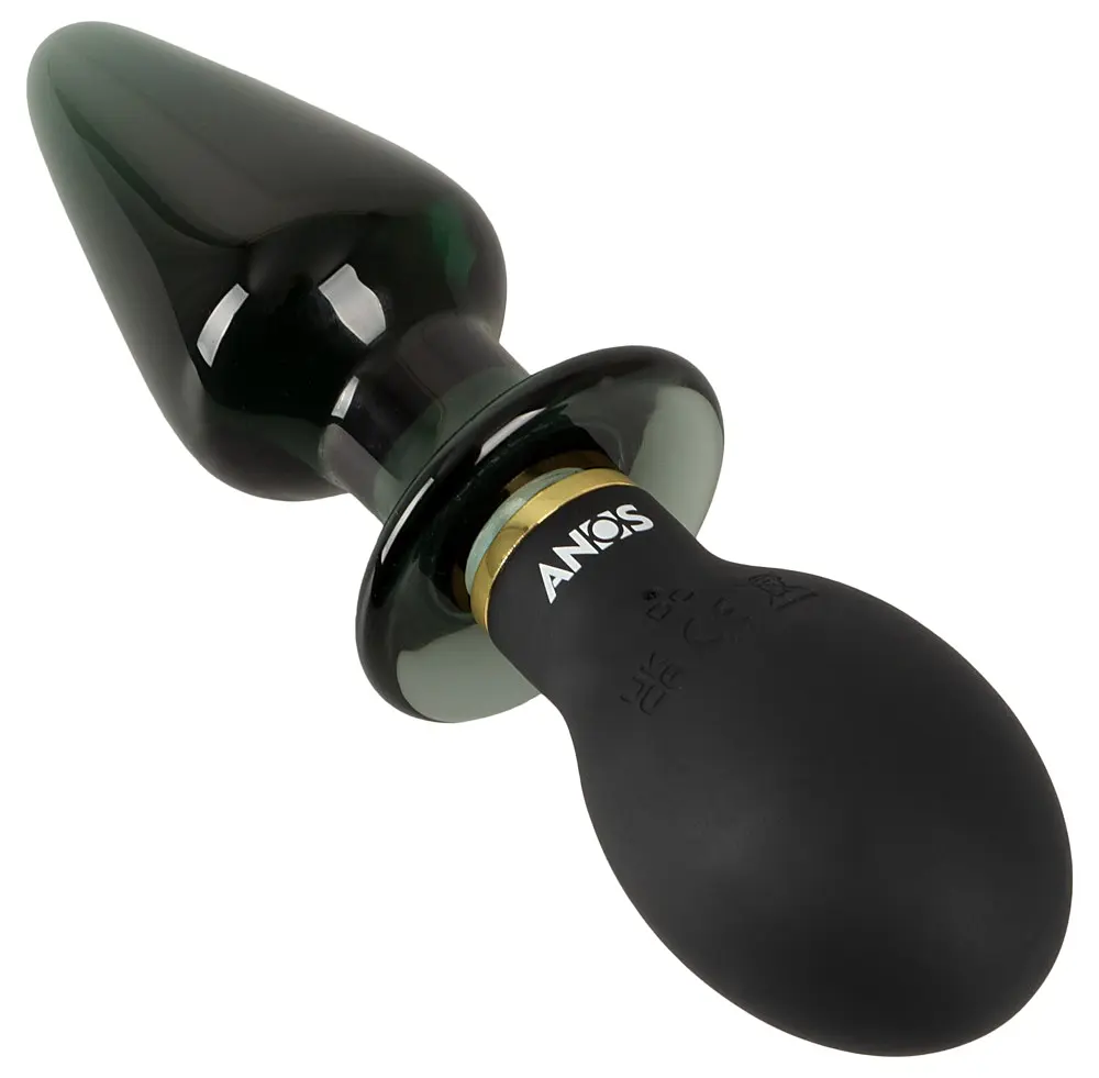 Анальний стимулятор - ANOS Double-Ended Butt Plug With Vibration - фото 5