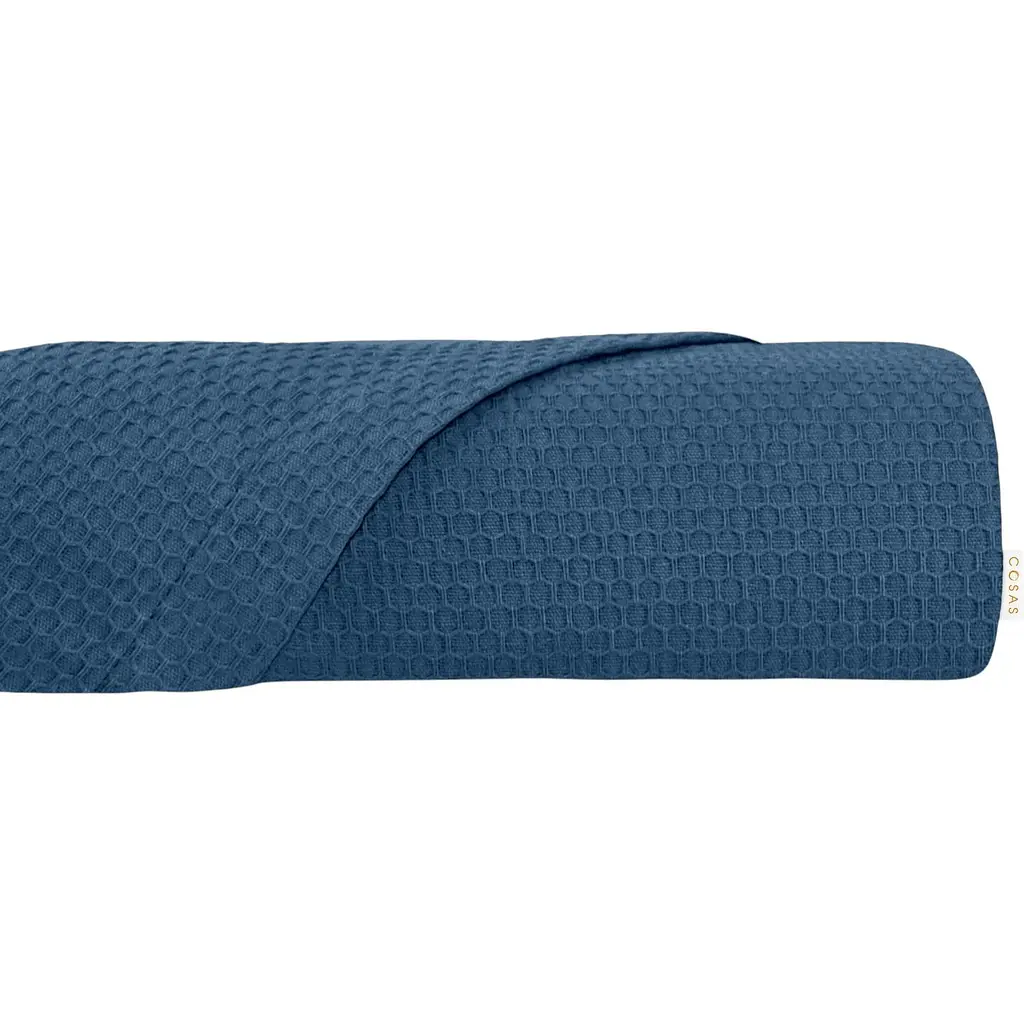 Дитячий плед Cosas Waffle Blue синій (Pled130_Waffle_Blue) - фото 2