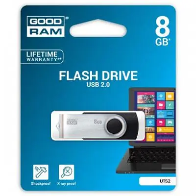 USB флеш накопичувач Goodram 8GB Twister Black USB 2.0 (UTS2-0080K0R11) - фото 4