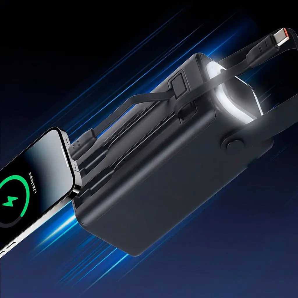 Повербанк TheGeneral Glim 20000 mAh чорний (40012919-01) - фото 6