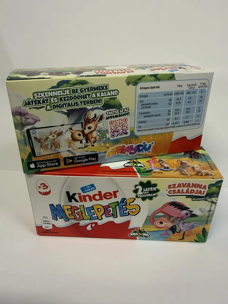 Набір 10 шт Kinder сюрприз Meglepetes Szavanna Csaladjai Сім’я савани - фото 4