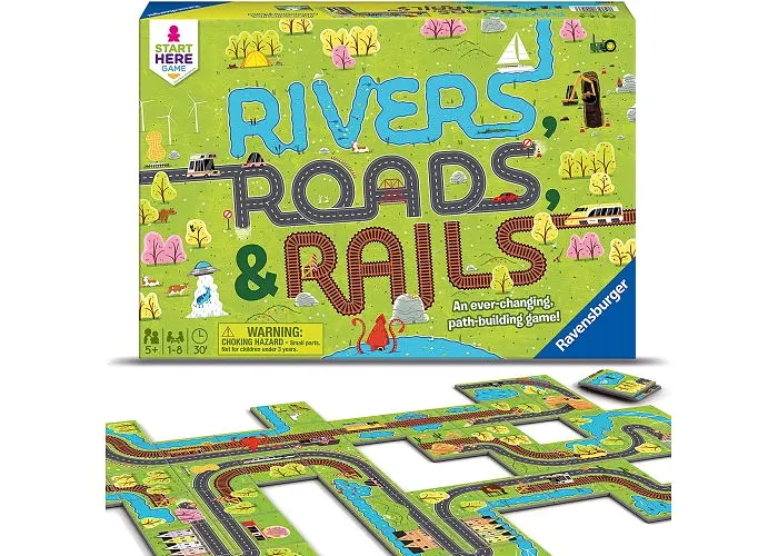 Настільна гра Ravensburger Річки, дороги та рейки (Rivers, Roads&Rails) (22053) - фото 4