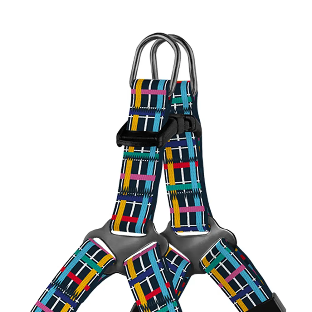 Шлея для собак дрібних порід BronzeDog Urban Art Клітинка XS 33-40 см - фото 2