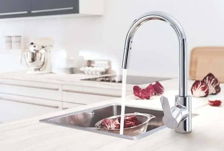 Змішувач для мийки Grohe Eurostyle Cosmopolitan з висувним виливом Хром 30412 - фото 4