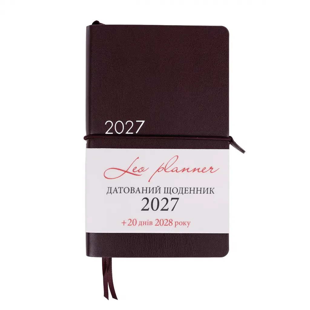 Щоденник діловий Leo Planner 2027 Glory м'який 12х20 cм 352 сторінки коричневий (252718) - фото 2