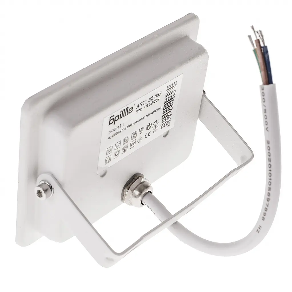 Прожектор Brille уличный LED влагозащищенный IP65 HL-28/20W CW - фото 2