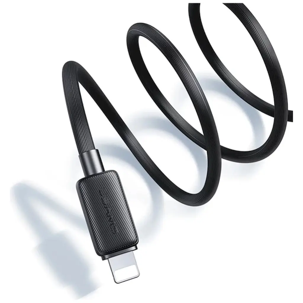 Кабель Usams US-SJ689 USB-A to Lightning 2.4A 1м Black SJ689USB01 (6958444909240) - фото 2