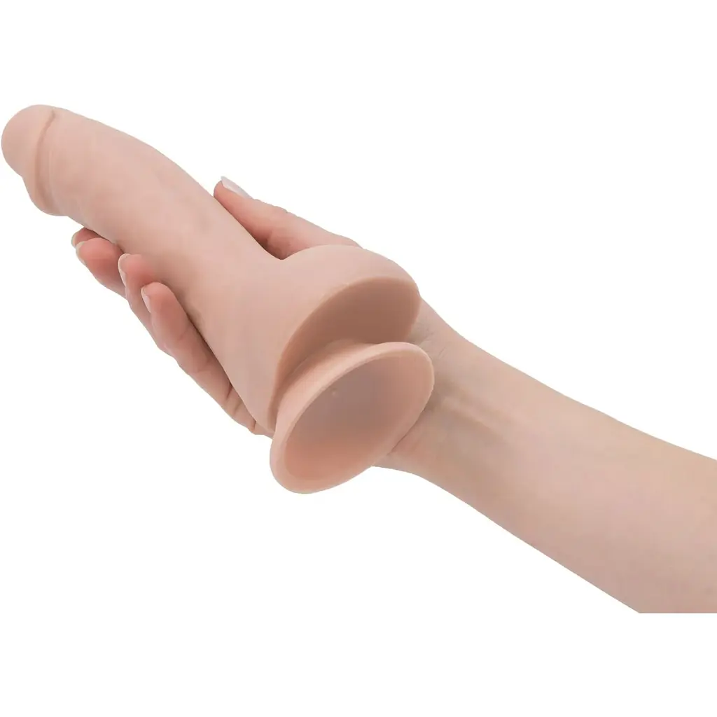 Фалоімітатор Addiction - Brad 7.5 Dildo With Balls, Beige - фото 4