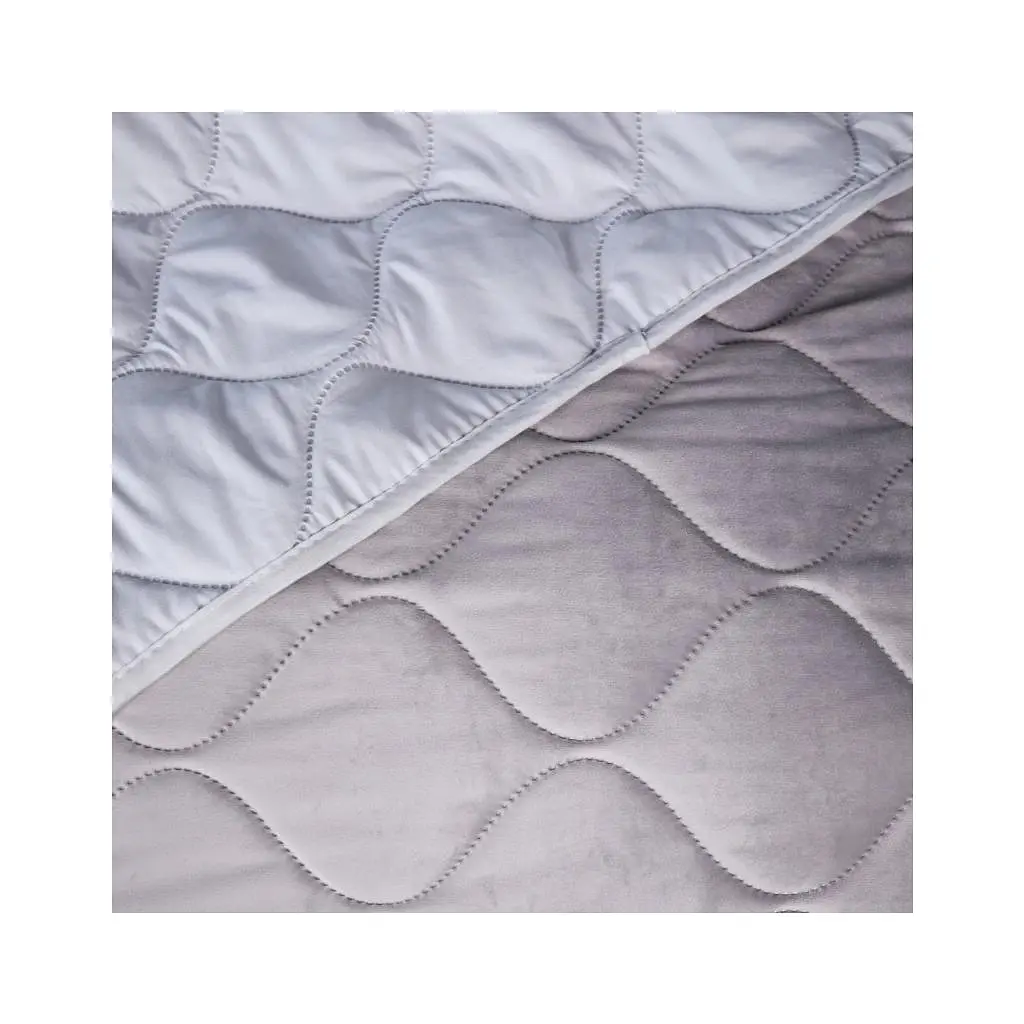 Покривало MirSon №5051 Velor charm Light gray 180х210 см (2200008376840) - фото 2