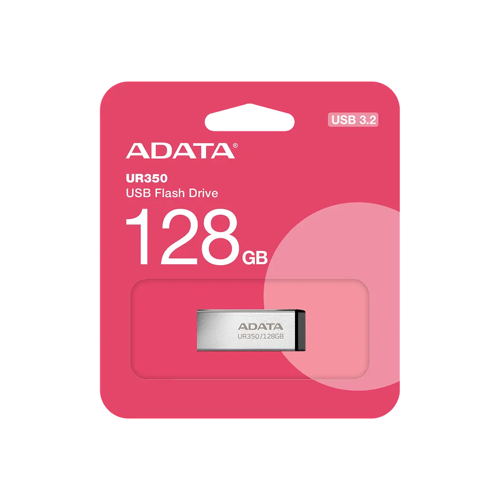 Флеш-накопичувач ADATA USB 3. 2 UR 350 128Gb Сріблястий/чорний - фото 2