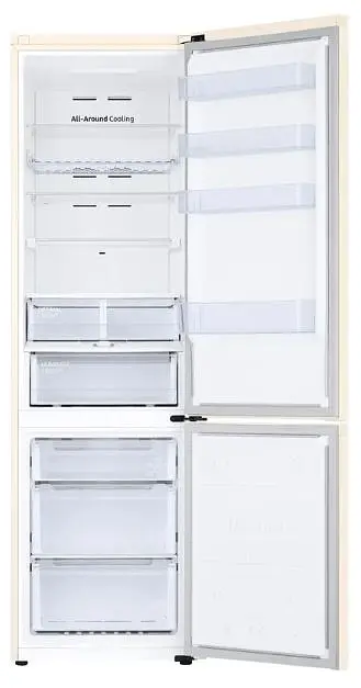 Холодильник двухкамерный Samsung RB-38C676EEL 203 см NF бежевый дисплей - фото 4