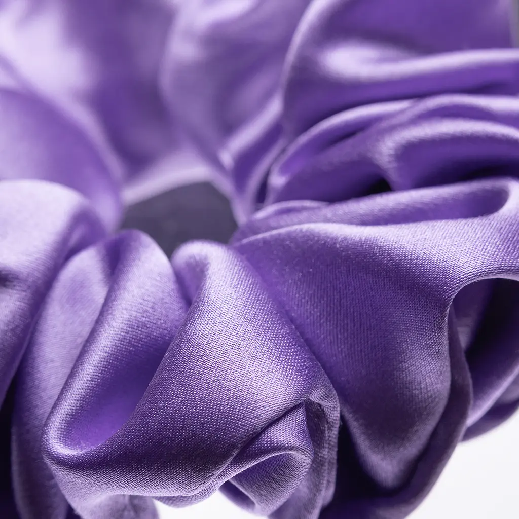 Набір із 2 шовкових резинок для волосся Чумацький Шлях S+L - два режими фіксації лавандовий (1243-02) - фото 2