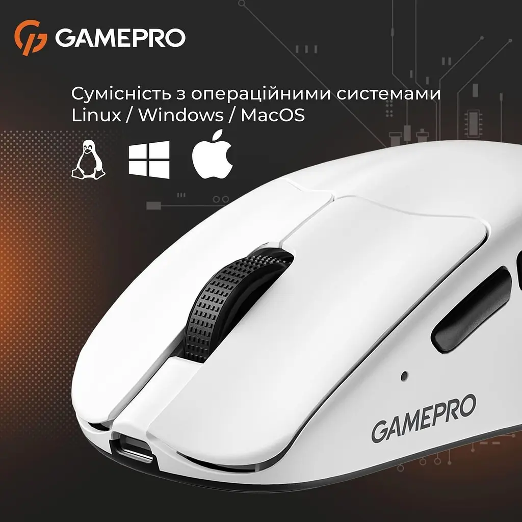 Миша GamePro Genesis Avenger White (GM096W) - фото 11