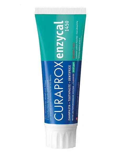 Зубная паста Curaprox Enzycal 1450 с повышенным фтором, 75 мл