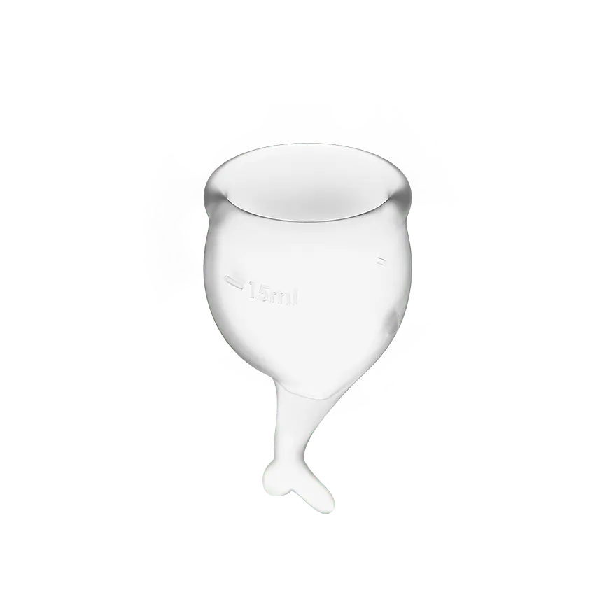 Менструальна чаша Satisfyer Feel Secure 2 шт. прозора - фото 3