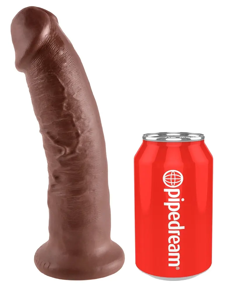 Фалоімітатор King Cock 9" 22.9 см коричневий - фото 3