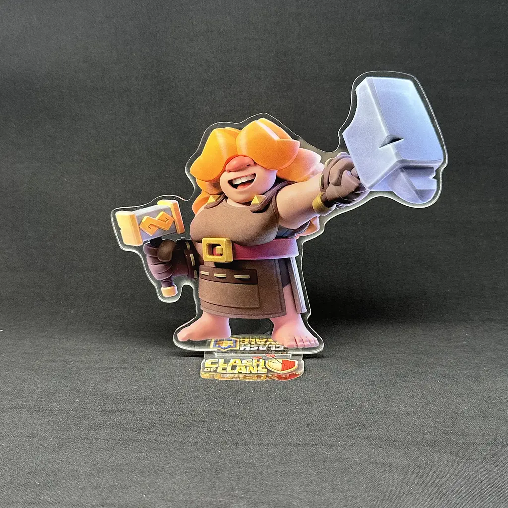 Акрилова колекційна фігурка Clash of Clans, Clash Royale Рунічна гігантка 15 см