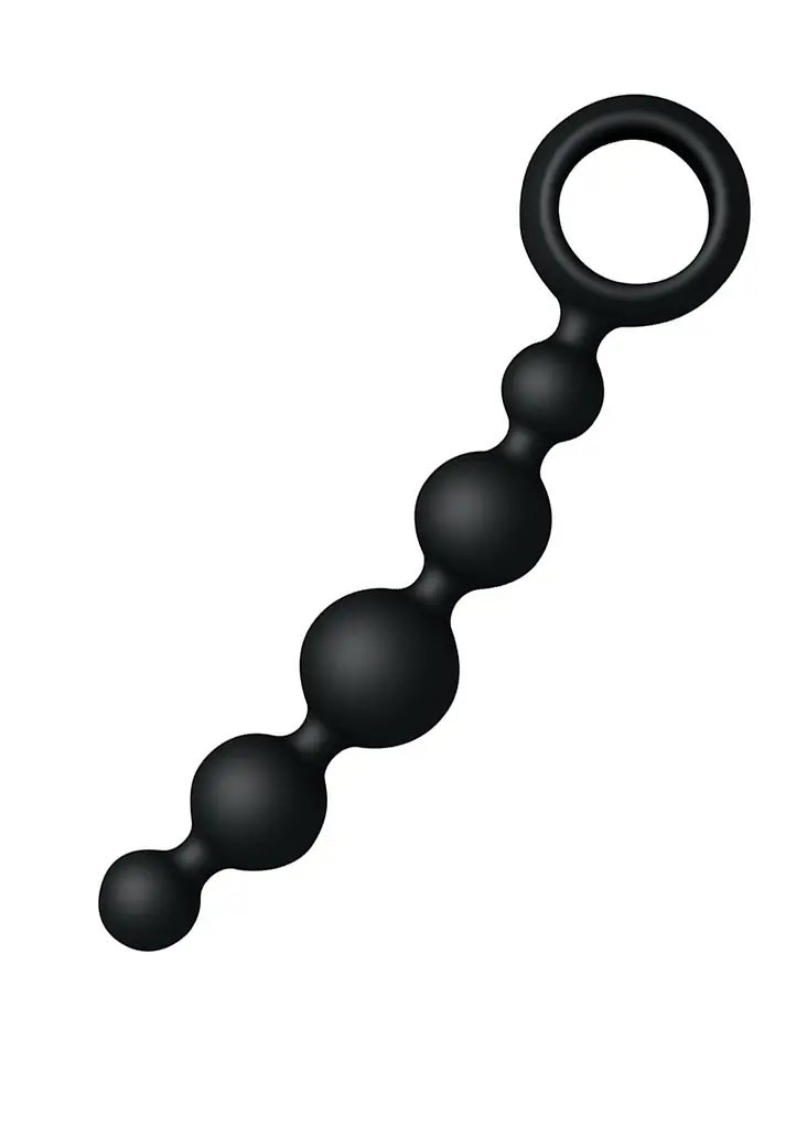 Анальний ланцюжок Joyballs Anal Wave Short 17.5 см (чорний) - фото 2