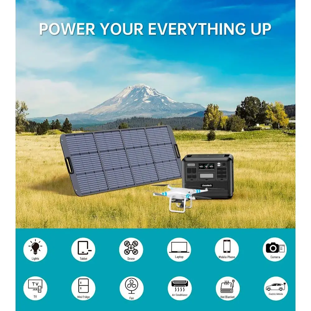 Зарядная станция Choetech BS008 / 2400 Вт / 2048 Вт/ч / LiFePO4 (BS008-BQB) - фото 8