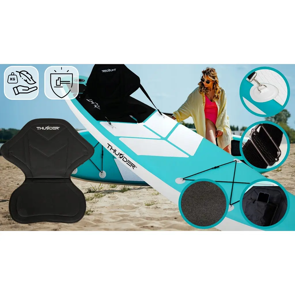 Надувна дошка SUP THUNDER Coast 320 см з веслом Mint - фото 9