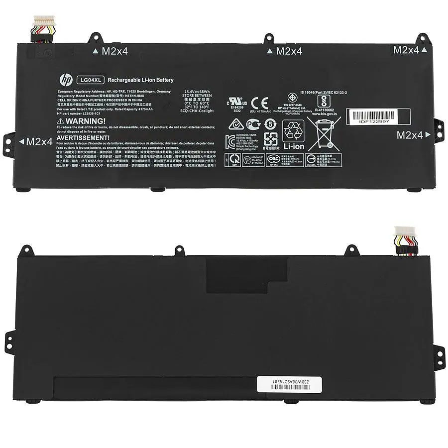 Батарея Hewlett Packard для ноутбука HP LG04XL (Pavilion 15-CS) 15.4V 4416mAh 68Wh Чорний - фото 2