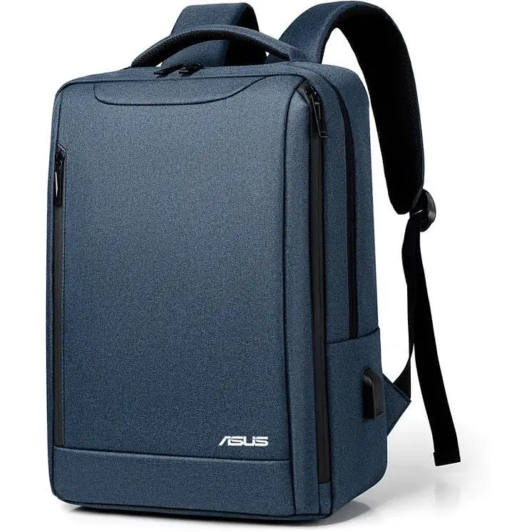 Рюкзак для ноутбука Digital Asus 15.6 с USB протиударний синій (IBN010Z3) - фото 2