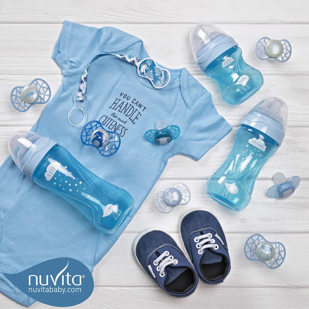 Бутылочка для кормления Nuvita Mimic Cool, антиколиковая, 250 мл, голубой (NV6032SKY) - фото 11