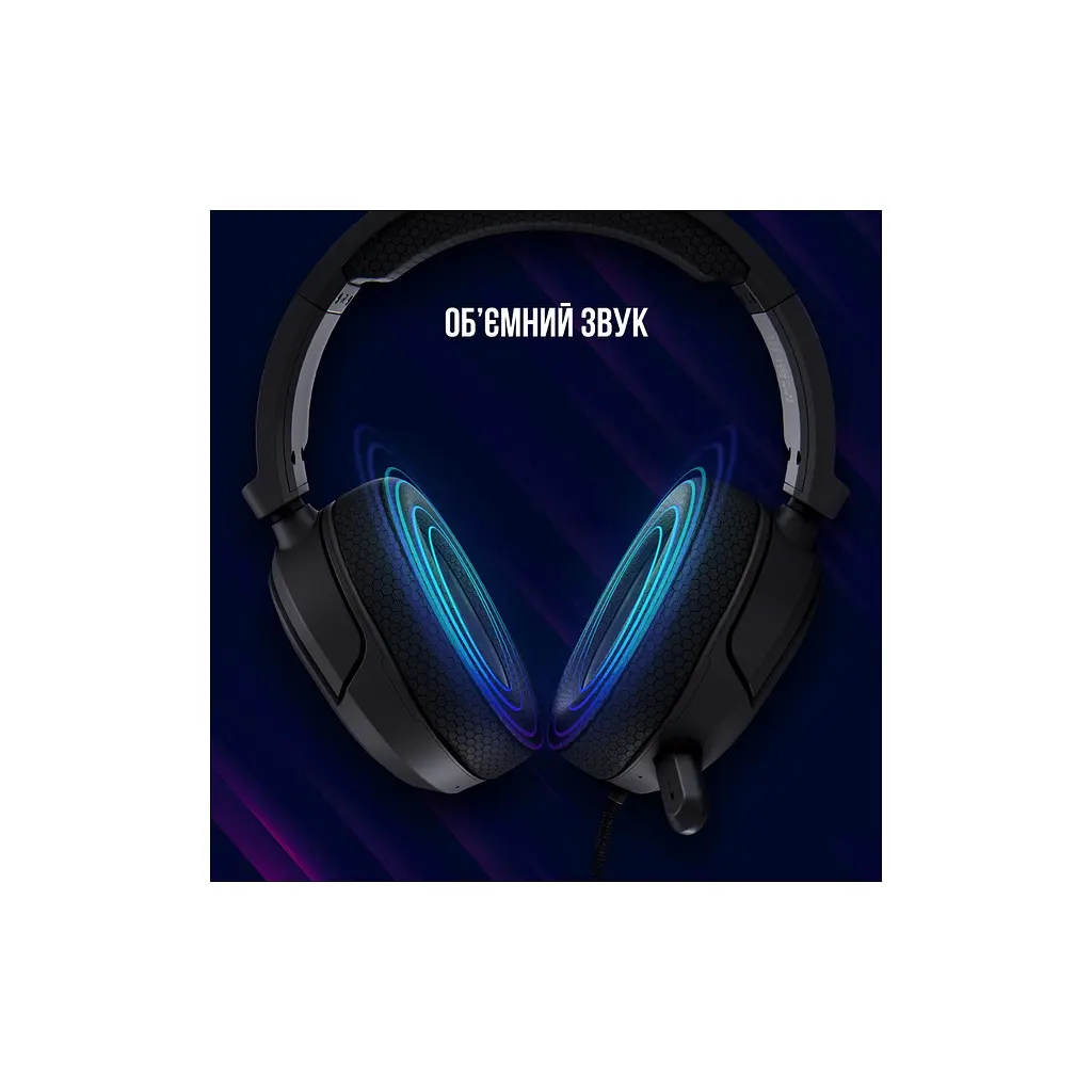 Навушники Lorgar Kaya 460 Gaming RGB USB Black (LRG-GHS460) - фото 7