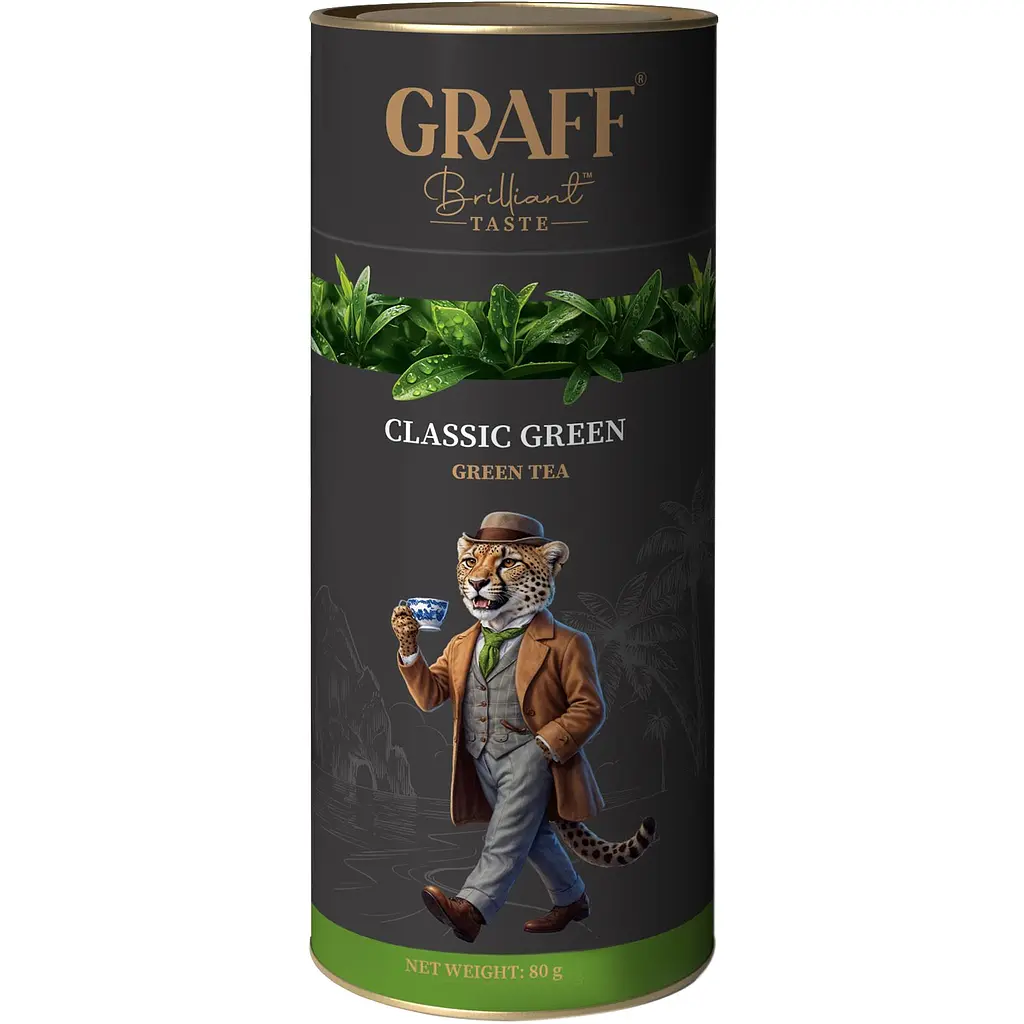 Чай байховий зелений Graff Green Classic 240 г (3 шт. х 80 г) - фото 2