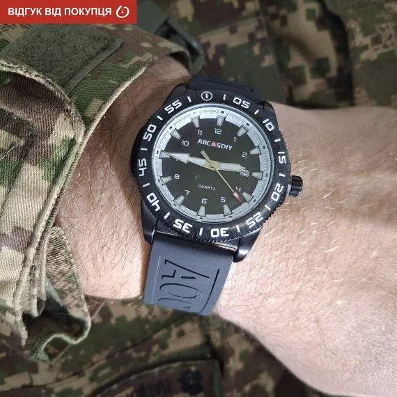 Годинник чоловічий наручний Aocasdiy pain (Чорний) - фото 4