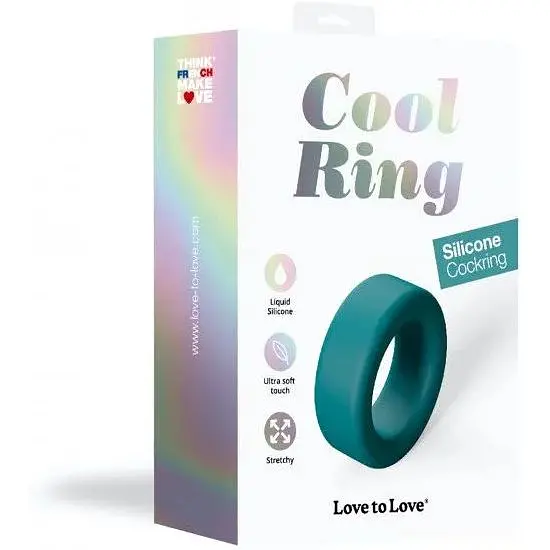 Эрекционное кольцо широкое Love To Love Cool Ring - Teal Me - фото 6