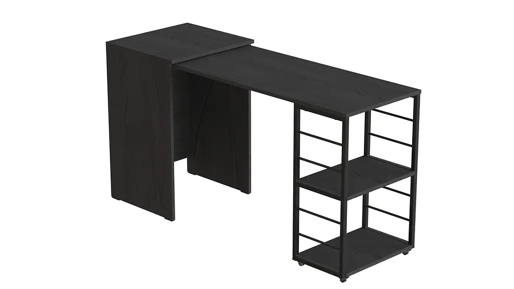 Стол-тумба трансформер Смарт 2/1 Ferrum-decor 750x1450x500 Черный металл ДСП Сосна Кембра 16 мм (FRD-105097) - фото 3