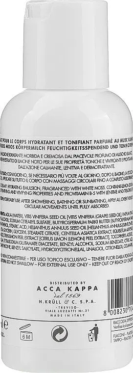 Парфумований лосьйон для тіла Acca Kappa White Moss Body Lotion 100 мл - фото 2