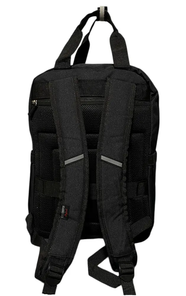 Рюкзак Lee Cooper 41642 поліестер водонепроникний відділення для ноутбука Чорний - фото 5