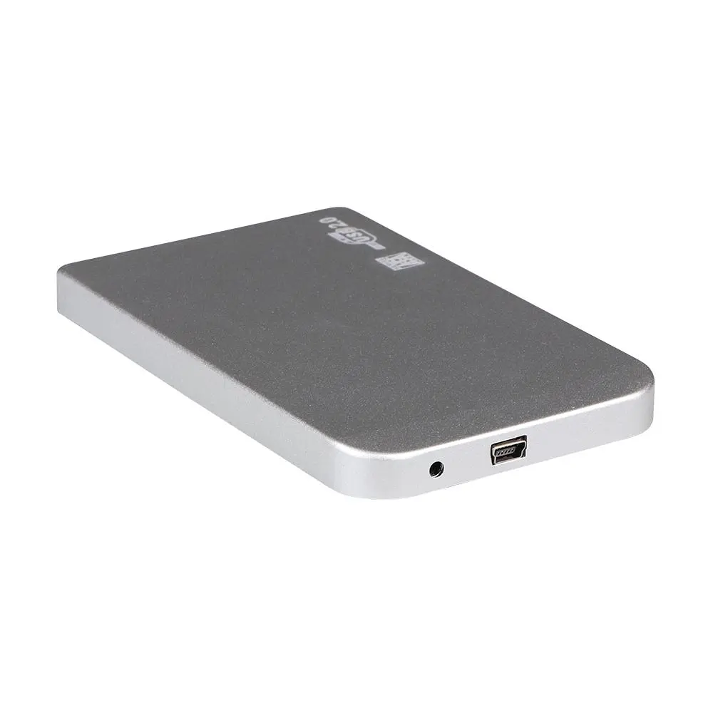 Зовнішня кишеня SATA для 2,5"/S10 USB2.0 Aluminum alloy HDD/SSD Silver (32501_2917950) - фото 3