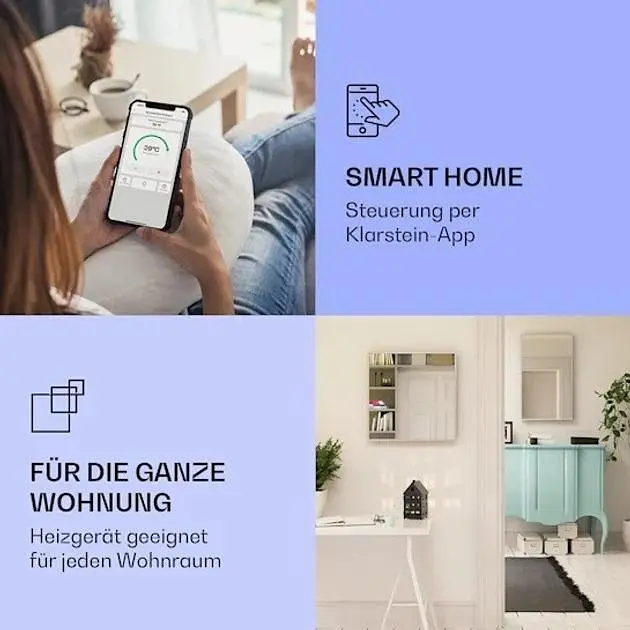 Інфрачервоний обігрівач з конвектором Klarstein La Palma 1000 (10039837) - фото 2