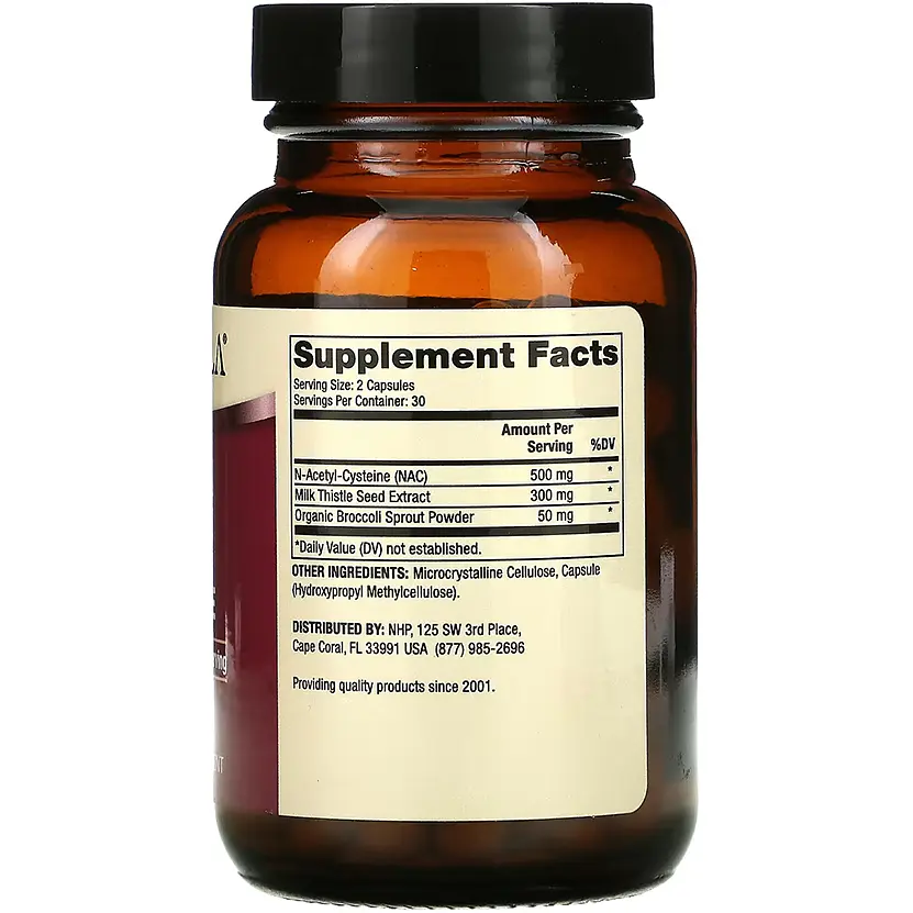 NAC с расторопшей Dr. Mercola 500 мг 60 капсул (MCL01739) - фото 2