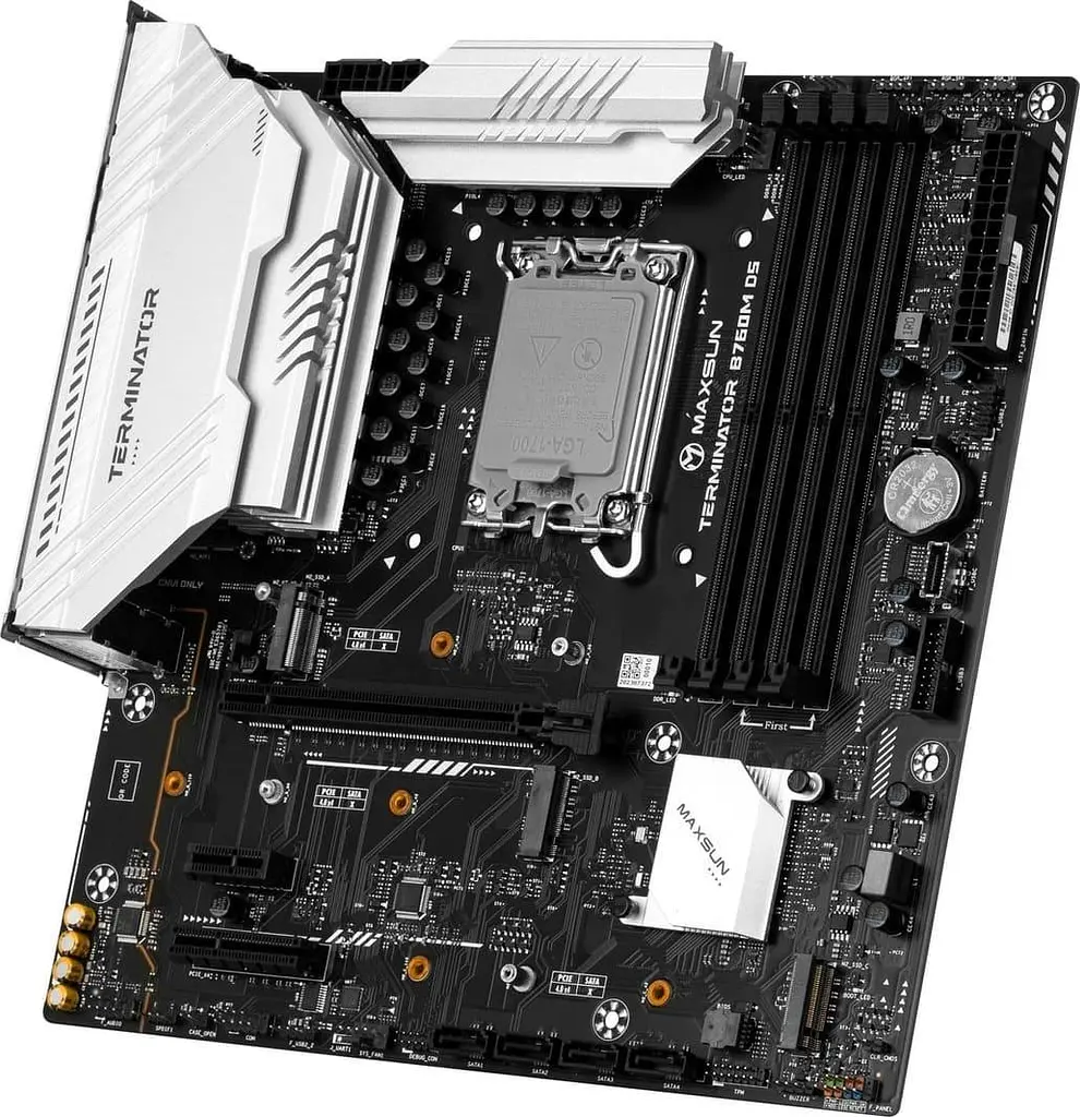 Материнская плата Maxsun Terminator B760M D5 (MS-TERMINATOR B760M D5) (Socket 1700, Intel B760, Micro-ATX) - фото 3