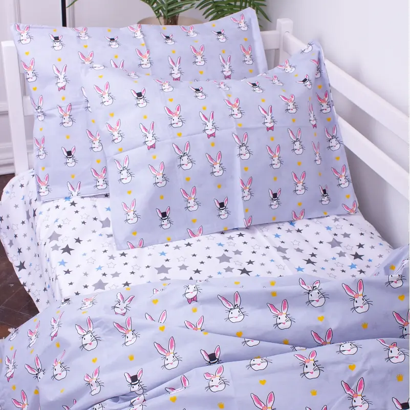 Комплект постільної білизни MirSon Kids Time 17-0527 Bunnies дитячий - фото 4