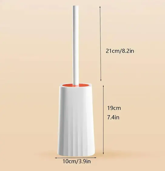 Туалетний йоржик Toilet brush з вигнутою щіткою для важкодоступних місць · Щітка чистяча для унітазу - фото 4