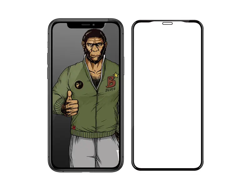 Скло Blueo Full 3D Stealth Series for iPhone 11 Pro Max/XS Max Front Black - фото 6