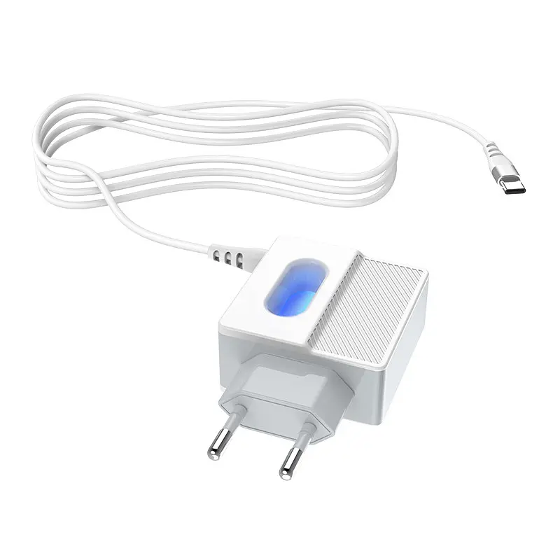 Зарядний адаптер Hoco C75 Imperious DC5V 2.4 A EU штекер подвійний USB вихід - фото 2