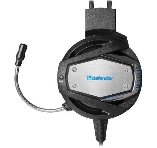 Игровые наушники Defender Warhead G-500 2.5м (Черно-коричневые) - фото 3