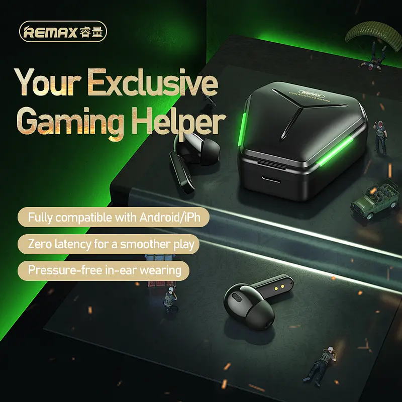 Блютуз Стерео Гарнитура Remax TWS-30 Черный - фото 3