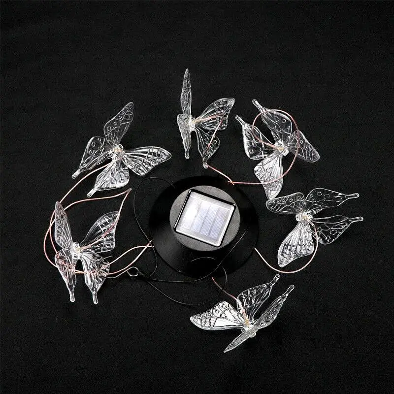Світильник нічник Butterfly Led Solar на сонячній батареї 16 режимів colors Butterfly Led Сонячний нічник 16 - фото 3