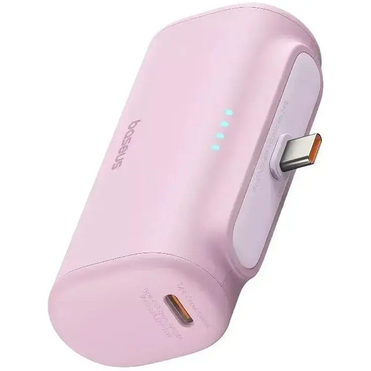 Портативна батарея Baseus Compact Fast Charging Power Bank Type-C Edition 5000 mAh 20W P10068306413-00 Pink - фото 5