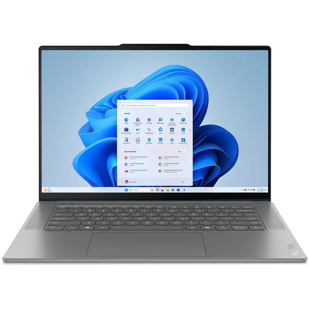 Ноутбук Lenovo Yoga Slim 7 15ILL9 с процессором Intel Core Ultra 7 258V 4.8GHz, 15.3" 2.8K, IPS, 120Hz, сенсорный, 32GB RAM LPDDR5x, 1TB SSD, Intel® Arc™ графикой, Windows® 1 - фото 3