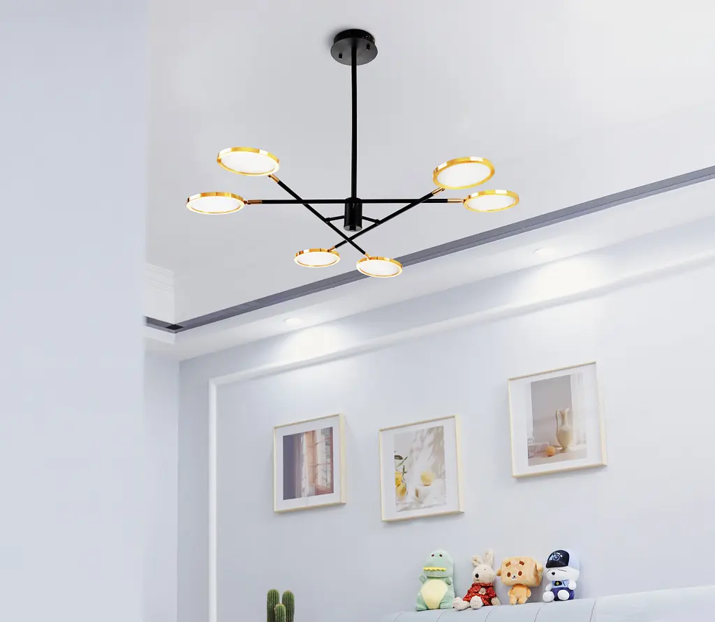 Світильник стельовий Brille підвісний лофт світлодіодний BL-891S/6 NW 65W G - фото 9